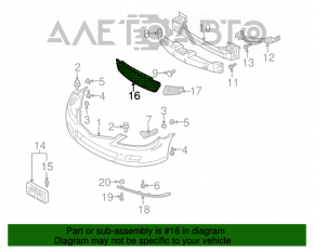 Grila inferioară a bara față Mazda6 03-08