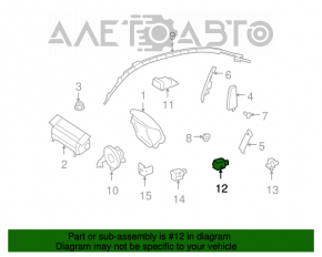 Senzor airbag lateral dreapta față Mercedes W221