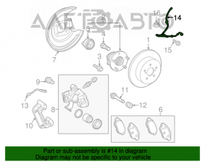 Cablu senzor ABS spate dreapta Toyota Prius 30 10-15