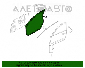 Уплотнитель двери передней левой Infiniti FX35 FX45 03-08