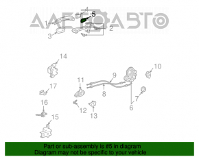 Capac maner usa spate stanga Lexus RX300 RX330 RX350 RX400H 04-09