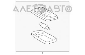 Plafonul de iluminare frontal pentru Lexus RX300 RX330 RX350 RX400h 04-09.