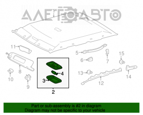 Iluminarea spate pentru Lexus RX300 RX330 RX350 RX400h 04-09 bej.