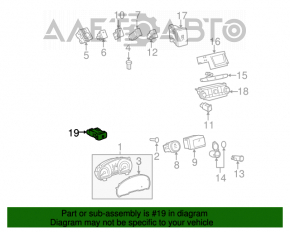 Кнопка открытия лючка бака Lexus RX300 RX330 RX350 RX400h 04-09