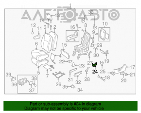 Controlul scaunului șoferului pentru Lexus RX300 RX330 RX350 RX400h 04-09 negru