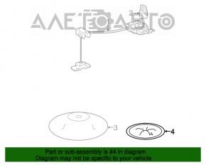 Protecția capacului roții de rezervă, micul inferior Lexus RX300 RX330 RX350 RX400h 04-09