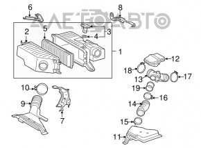 Conducta de aer Lexus RX400H 06-09 mare.