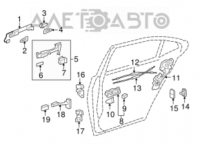 Capacul mânerului ușii din spate stânga pentru Lexus ES350 07-12