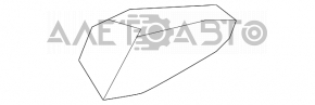 Capacul mânerului exterior stânga față Lexus LS460 LS600h 07-12 crom