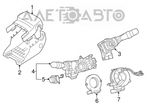 Joystick-ul de reglare a volanului pentru Lexus GS300 GS350 GS430 GS450h 06-11.