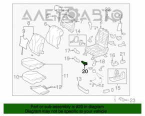 Motorul scaunului șoferului pe orizontală pentru Lexus ES350 07-12