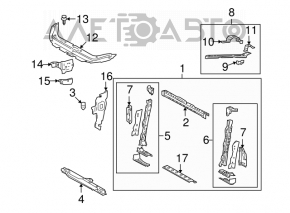 Suport aripi față stânga Toyota Rav4 06-12