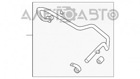 Трубка кондиционера компрессор-печка вторая Infiniti FX35 03-08