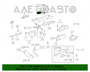 Conducta de aerisire dreapta pentru Lexus ES300 ES330