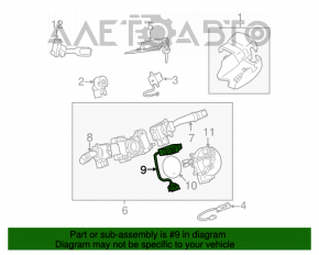 Датчик угла поворота руля Lexus GX470 03-09