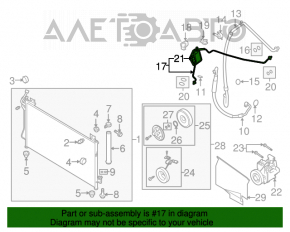 Tubul de aer condiționat din metal pentru Mazda CX-7 06-09