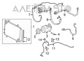 Компрессор кондиционера Toyota Avalon 05-12