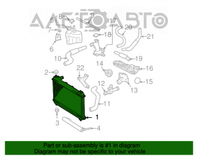 Radiator de răcire apă Toyota Solara 3.3 04-08