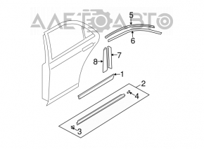 Capac usa laterala dreapta spate Mazda6 03-08