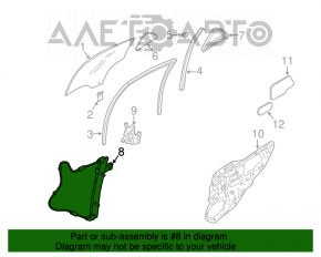 Geam electric cu motor spate dreapta Mazda6 03-08