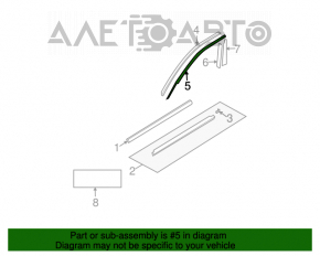 Moldura ușii din față dreapta superioară Mazda6 03-08