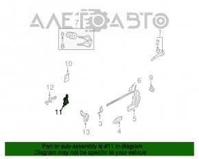 Buclele ușii din față stânga de jos pentru Mazda6 03-08.