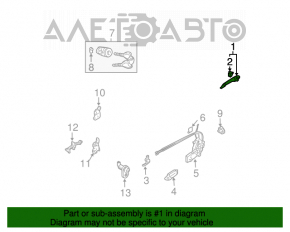 Manerul ușii exterioare față stânga Mazda6 03-08