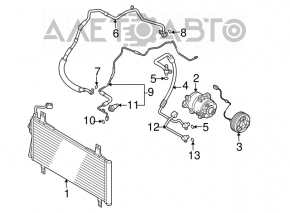 Radiatorul condensatorului de aer condiționat Mazda6 03-08 2.3