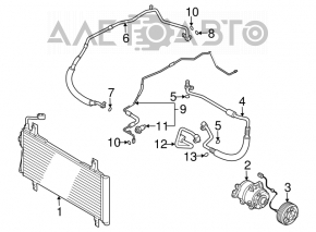 Furtunul de aer condiționat lung și gros pentru Mazda6 03-08 2.3