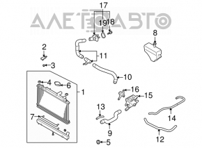 Патрубок охлаждения верхний Mazda6 03-08 2.3