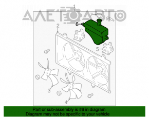 Rezervor de expansiune pentru răcire Mazda6 03-08 2.3 fără capac