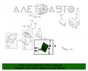 Capacul panoului audio si al climei pentru Mazda6 03-08