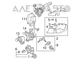 Comutatorul de sub volan dreapta Mazda6 03-08