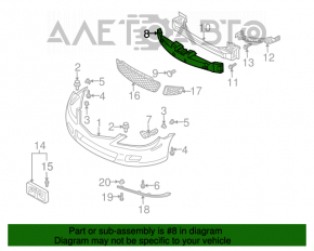 Absorbantul de bara fata pentru Mazda6 03-08