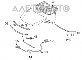 Suport de capot pentru Mazda6 03-08