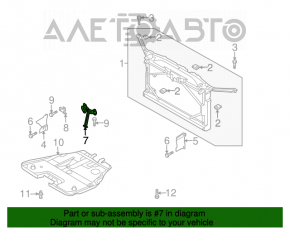 Bara de blocare a capotei Mazda6 03-08