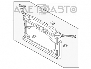 Televizorul panoul frontal al radiatorului Mazda6 03-08.