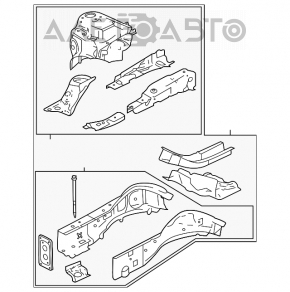 Partea din față stânga Mazda6 03-08.