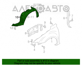 Подкрылок передний правый Mazda6 03-08