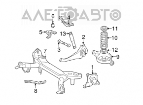 Maneta inferioară sub arc spate stânga Mazda6 03-08