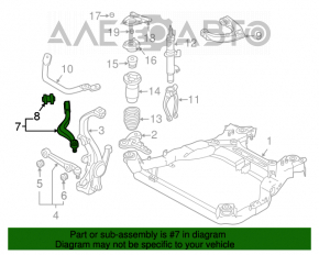 Рычаг нижний длинный передний левый Mazda6 03-08