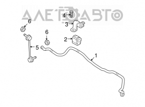 Тяга стабилизатора передняя правая Mazda6 03-08 GMB