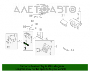 Tabloul de bord al Mazda6 03-08 SUA are zgârieturi, suportul este rupt.