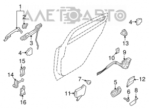 Blocare ușă spate stânga Mazda6 09-13