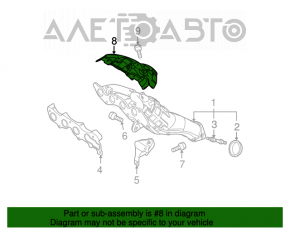 Protecția colectorului de eșapament pentru Mazda6 09-13 2.5