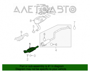 Tubul de admisie cu catalizator pentru Mazda6 09-13 2.5