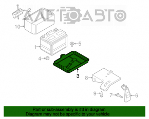 Suportul bateriei asamblat Mazda6 09-13 2.5