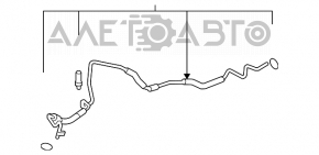 Furtunul de aer condiționat este lung, subțire, de fier pentru Mazda6 09-13 2.5.