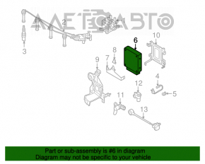 Blocul ECU al calculatorului motorului Mazda6 09-13 2.5