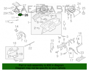 Conducta de aer central Mazda6 09-13